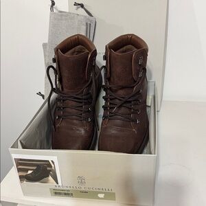 Brunello Cucinelli Dark Brown Men's Boots